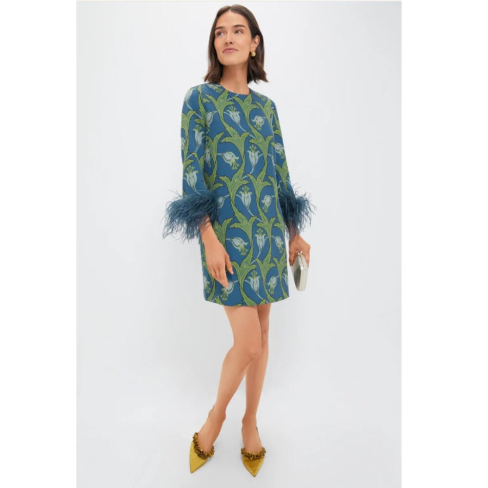 Tuckernuck Deco Floral Feather Mod Mary Dress XXL